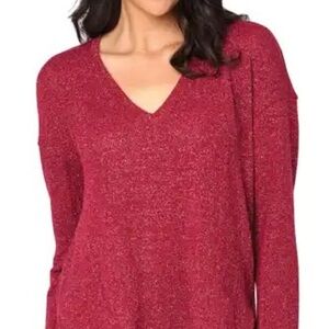 Spense Knits burgundy sweater